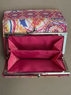 Patterned Women's wallet with Coin Purse Cloth trifold